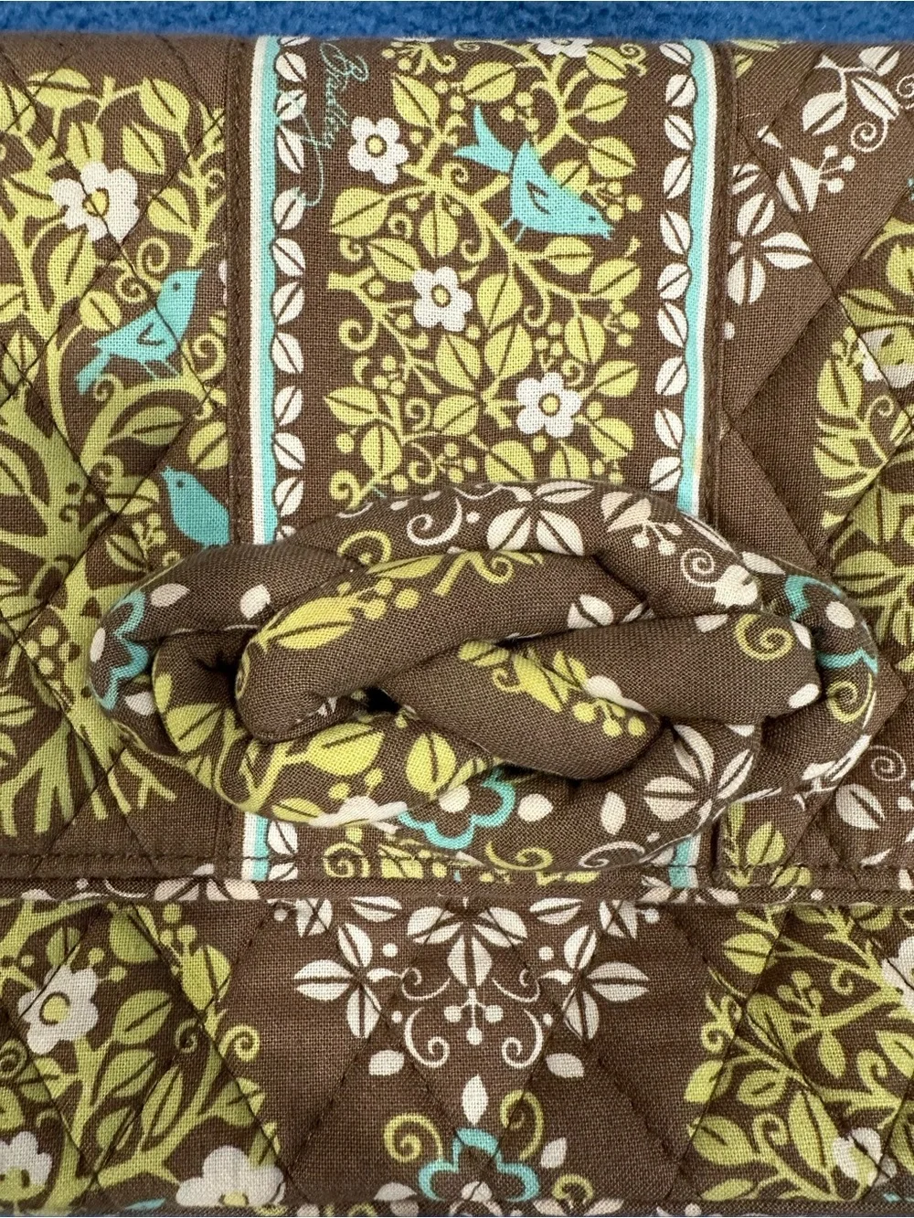 Vera Bradley Sittin in a Tree Knot Just a Clutch Shoulder Bag Quilted Y2K Purse